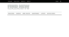 Desktop Screenshot of findnewgadgets.com